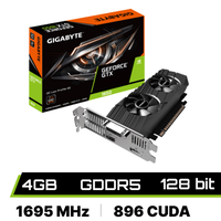     VGA Gigabyte Geforce GTX1650 OC Cấu hình thấp 4G 2 Quạt 
