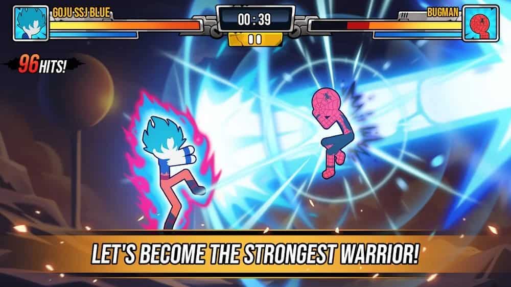Bản mod Super Stickman Dragon Warriors