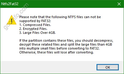 Chuyển đổi NTFS sang FAT32 hoặc FAT32 sang NTFS mà không làm mất dữ liệu