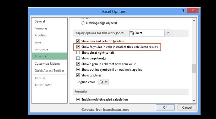 Mẹo sửa công thức Excel không tính toán và tự động cập nhật 4
