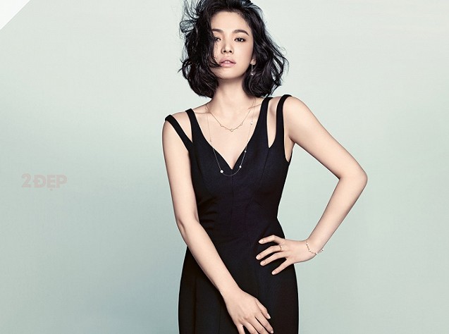 Bí quyết mặc đẹp Song Hye Kyo chưa bao giờ nói với bạn: Mặc sơ mi dài cổ chữ V thanh lịch - Ảnh 14