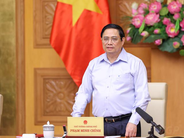 Thủ tướng Chính phủ Phạm Minh Chí Chính phủ kết thúc hội nghị thúc đẩy cơ sở hạ tầng thông tin liên lạc chiến lược dựa trên cơ sở.  Ảnh: VGP / Nhật Bắc
