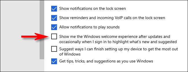Cách tắt cửa sổ hướng dẫn sau khi cập nhật Windows 10 - ảnh 2