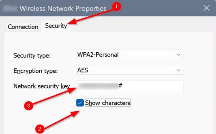 Cách xem mật khẩu Wi-Fi trong Windows 11 4