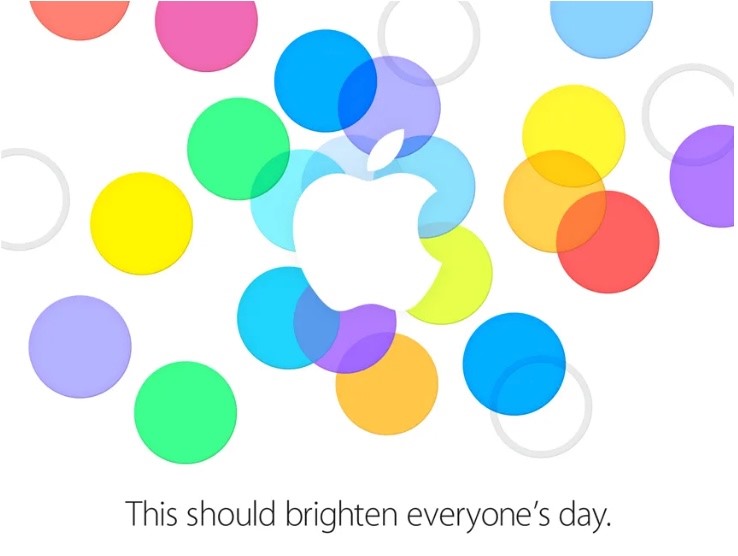 Ảnh minh họa của Apple cho sự kiện ra mắt iPhone 5C và 5S tháng 9/2013.  Ảnh: Apple