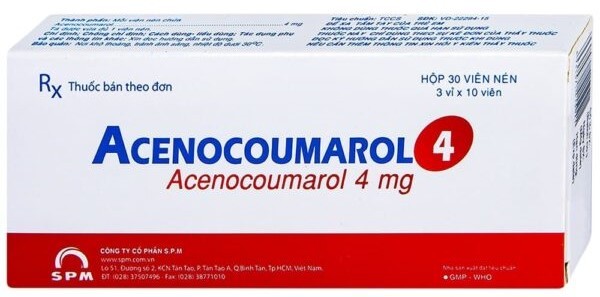 Acenocoumarol 4 mg để điều trị và phòng ngừa bệnh huyết khối tắc mạch