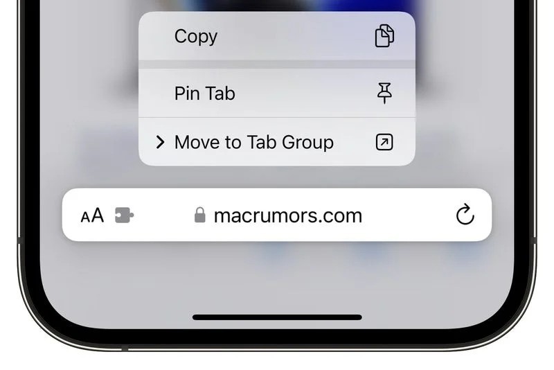 Cách ghim tab trên Safari iOS 16?